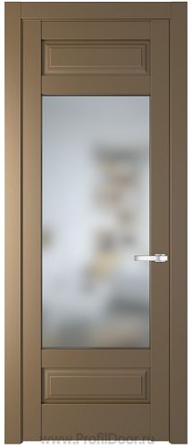Дверь Profil Doors 4.3.3PD цвет Перламутр золото стекло Матовое