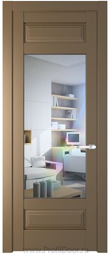 Дверь Profil Doors 4.3.3PD цвет Перламутр золото стекло Прозрачное
