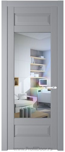 Дверь Profil Doors 4.3.3PD цвет Смоки (RAL 870-02) стекло Прозрачное