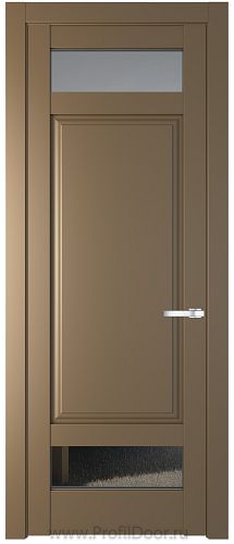 Дверь Profil Doors 4.3.4PD цвет Перламутр золото стекло Прозрачное