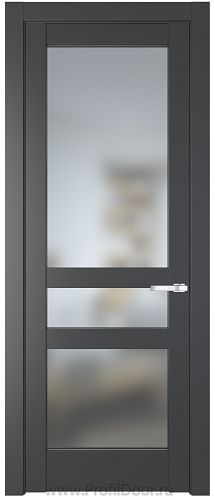 Дверь Profil Doors 4.5.2PD цвет Графит (Pantone 425С) стекло Матовое