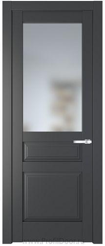 Дверь Profil Doors 4.5.3PD цвет Графит (Pantone 425С) стекло Матовое