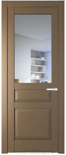Дверь Profil Doors 4.5.3PD цвет Перламутр золото стекло Прозрачное