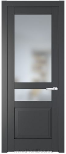 Дверь Profil Doors 4.5.4PD цвет Графит (Pantone 425С) стекло Матовое