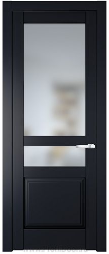 Дверь Profil Doors 4.5.4PD цвет Нэви Блу (RAL 7016) стекло Матовое
