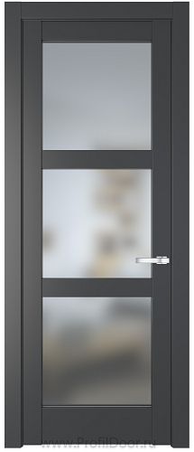 Дверь Profil Doors 4.6.2PD цвет Графит (Pantone 425С) стекло Матовое