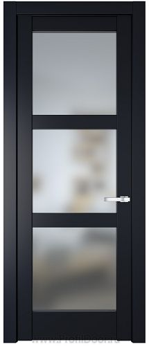 Дверь Profil Doors 4.6.2PD цвет Нэви Блу (RAL 7016) стекло Матовое