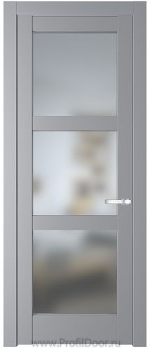 Дверь Profil Doors 4.6.2PD цвет Смоки (RAL 870-02) стекло Матовое