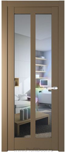 Дверь Profil Doors 4.7.2PD цвет Перламутр золото стекло Прозрачное