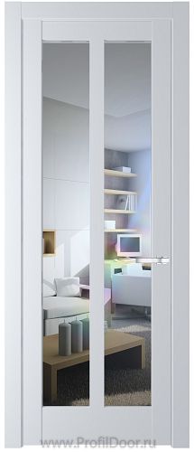 Дверь Profil Doors 4.7.2PD цвет Вайт (RAL 110 96 02) стекло Прозрачное