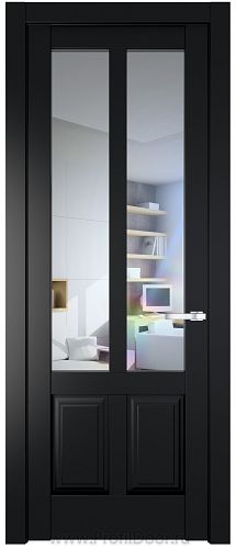 Дверь Profil Doors 4.8.2PD цвет Блэк стекло Прозрачное
