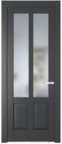 Дверь Profil Doors 4.8.2PD цвет Графит (Pantone 425С) стекло Матовое