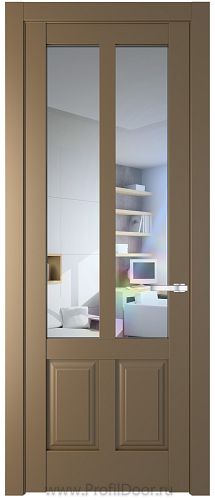 Дверь Profil Doors 4.8.2PD цвет Перламутр золото стекло Прозрачное