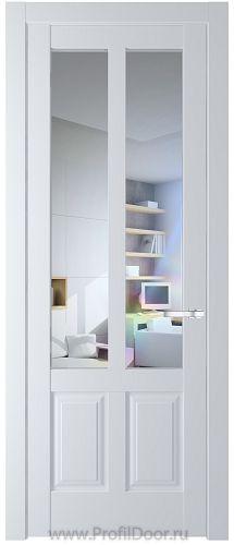 Дверь Profil Doors 4.8.2PD цвет Вайт (RAL 110 96 02) стекло Прозрачное