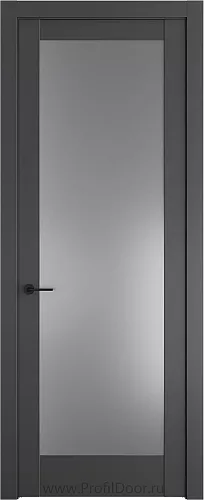 Дверь Profil Doors 11.1.2PD.O цвет Графит стекло Матовое
