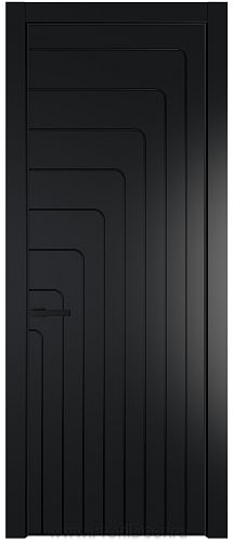 Дверь Profil Doors 10PE цвет Блэк кромка Черный матовый RAL9005
