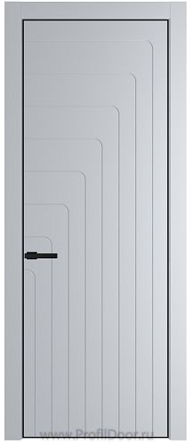 Дверь Profil Doors 10PE цвет Лайт Грей (RAL 870-01) кромка Черный матовый RAL9005