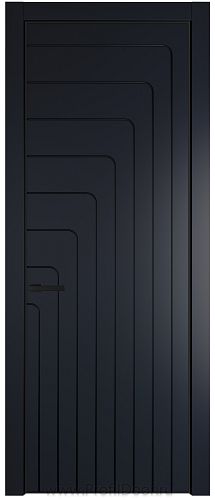 Дверь Profil Doors 10PE цвет Нэви Блу (RAL 7016) кромка Черный матовый RAL9005
