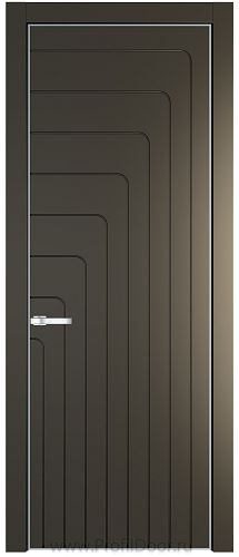 Дверь Profil Doors 10PE цвет Перламутр бронза кромка Серебро