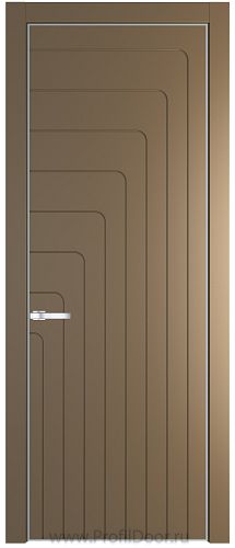 Дверь Profil Doors 10PE цвет Перламутр золото кромка Серебро