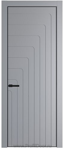 Дверь Profil Doors 10PE цвет Смоки (RAL 870-02) кромка Черный матовый RAL9005