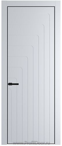 Дверь Profil Doors 10PE цвет Вайт (RAL 110 96 02) кромка Черный матовый RAL9005