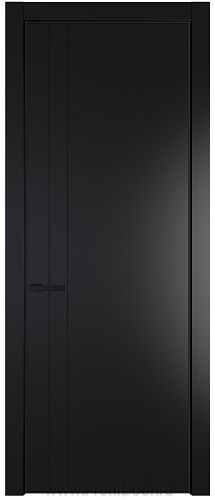 Дверь Profil Doors 12PE цвет Блэк кромка Черный матовый RAL9005