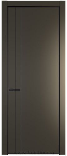 Дверь Profil Doors 12PE цвет Перламутр бронза кромка Черный матовый RAL9005