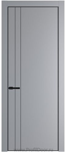 Дверь Profil Doors 12PE цвет Смоки (RAL 870-02) кромка Черный матовый RAL9005