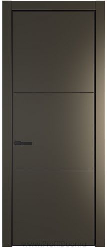 Дверь Profil Doors 13PE цвет Перламутр бронза кромка Черный матовый RAL9005