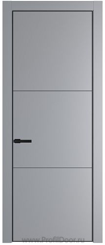 Дверь Profil Doors 13PE цвет Смоки (RAL 870-02) кромка Черный матовый RAL9005