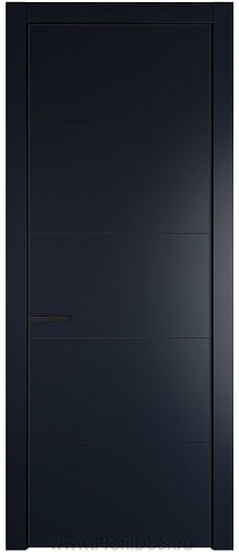 Дверь Profil Doors 15PE цвет Нэви Блу (RAL 7016) кромка Черный матовый RAL9005