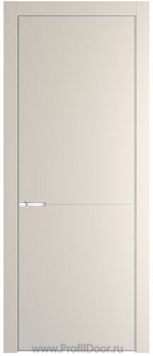 Дверь Profil Doors 16PE цвет Кремовая Магнолия (RAL 120-04) кромка Серебро
