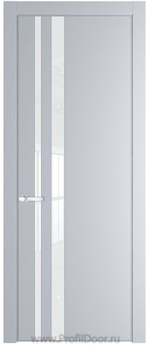 Дверь Profil Doors 20PE цвет Лайт Грей (RAL 870-01) кромка Серебро стекло Lacobel лак Классик