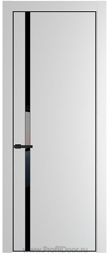 Дверь Profil Doors 21PE цвет Крем Вайт (RAL 120-02) кромка Черный матовый RAL9005 стекло Lacobel Черный лак