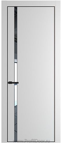 Дверь Profil Doors 21PE цвет Крем Вайт (RAL 120-02) кромка Черный матовый RAL9005 стекло Зеркало