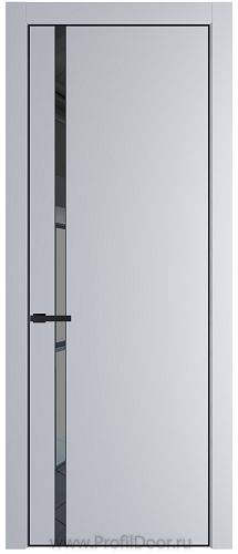 Дверь Profil Doors 21PE цвет Лайт Грей (RAL 870-01) кромка Черный матовый RAL9005 стекло Зеркало Grey