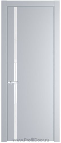 Дверь Profil Doors 21PE цвет Лайт Грей (RAL 870-01) кромка Серебро стекло Lacobel лак Классик