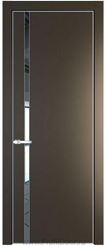 Дверь Profil Doors 21PE цвет Перламутр бронза кромка Серебро стекло Зеркало