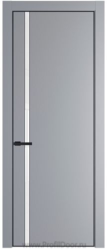 Дверь Profil Doors 21PE цвет Смоки (RAL 870-02) кромка Черный матовый RAL9005 стекло Lacobel лак Классик