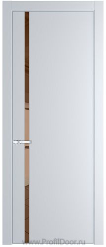 Дверь Profil Doors 21PE цвет Вайт (RAL 110 96 02) кромка Серебро стекло Зеркало Bronza