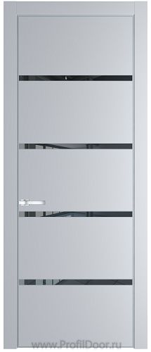 Дверь Profil Doors 23PE цвет Лайт Грей (RAL 870-01) кромка Серебро стекло Зеркало Grey