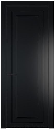 Дверь Profil Doors 26PE цвет Блэк кромка Черный матовый RAL9005