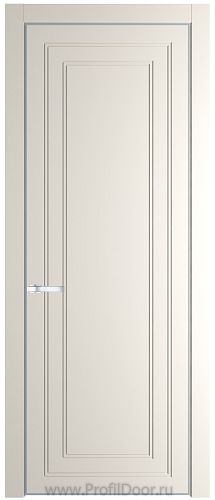 Дверь Profil Doors 26PE цвет Перламутр белый кромка Серебро