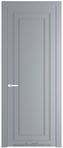 Дверь Profil Doors 26PE цвет Смоки (RAL 870-02) кромка Серебро