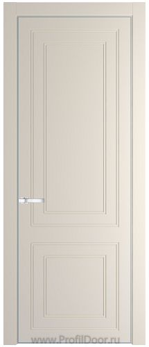 Дверь Profil Doors 27PE цвет Кремовая Магнолия (RAL 120-04) кромка Серебро