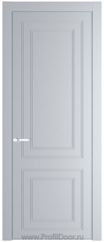 Дверь Profil Doors 27PE цвет Лайт Грей (RAL 870-01) кромка Серебро