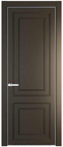 Дверь Profil Doors 27PE цвет Перламутр бронза кромка Серебро
