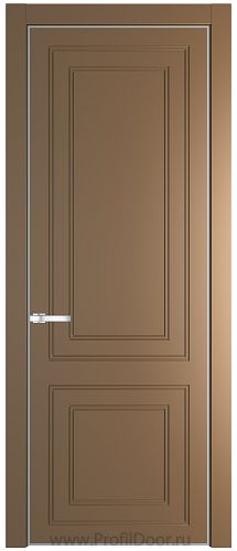 Дверь Profil Doors 27PE цвет Перламутр золото кромка Серебро