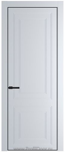 Дверь Profil Doors 27PE цвет Вайт (RAL 110 96 02) кромка Черный матовый RAL9005